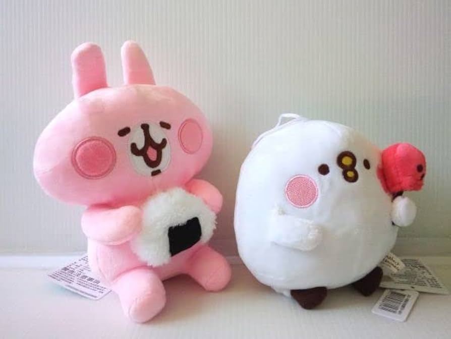 カナヘイ　ベビー　ぬいぐるみ　うさぎ　ピスケ　２体セット カナヘイ ぬいぐるみ：ニッセにへんしんしたピスケとうさぎの